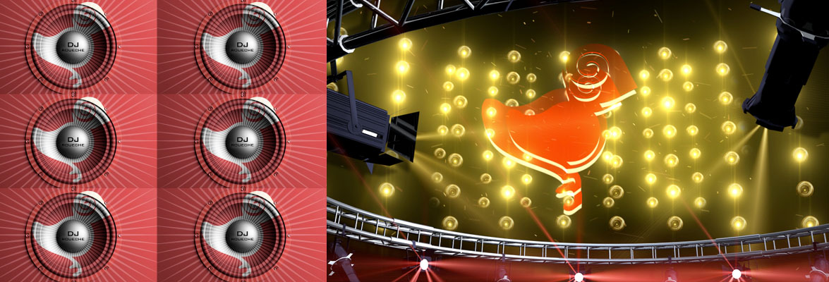 DJ Roueche club graphics